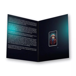 Sztabka The Holy Land Mint - Human Cats - Olivia kolorowana 1 uncja Srebra 2025 