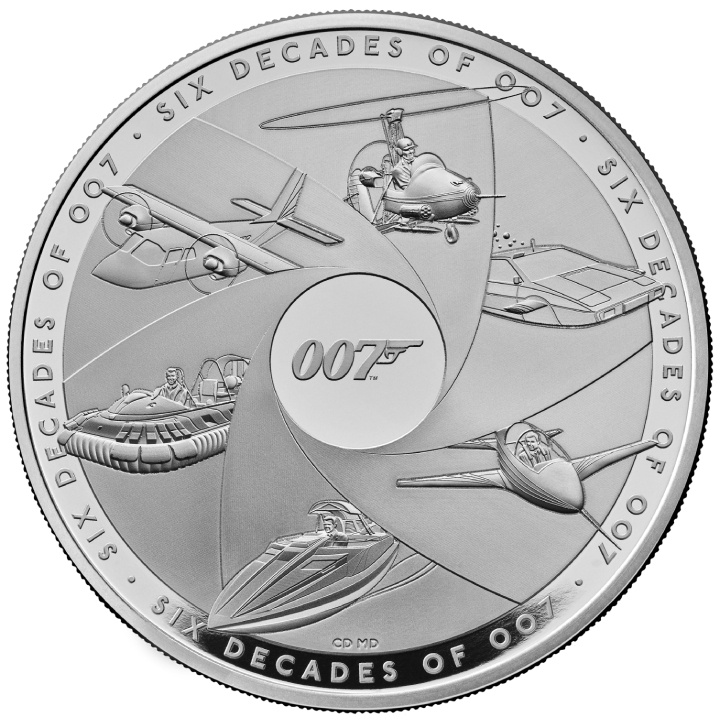 Six Decades of 007 1 oz Silver 2024 Proof 