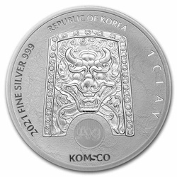 Corea del Sur: ZI:SIN Taurus 1 oz Plata 2021