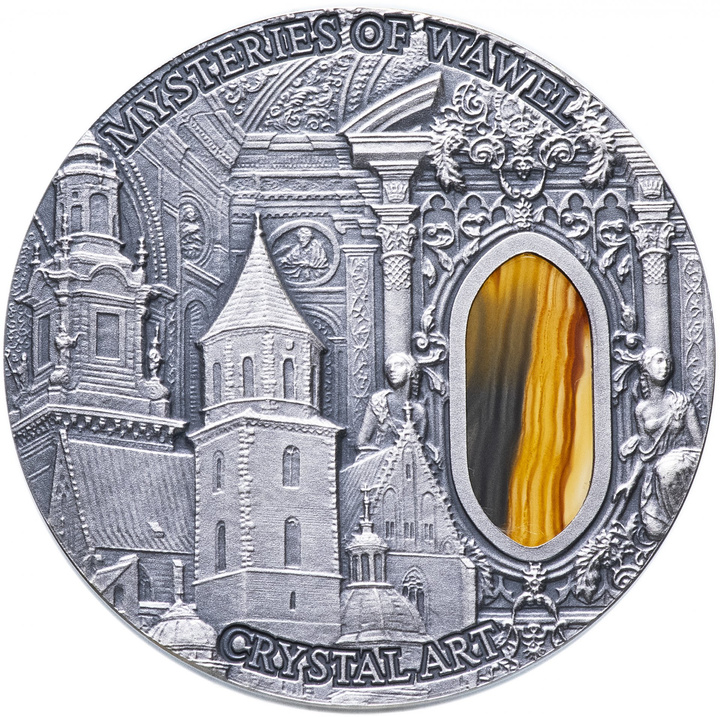 Niue: Crystal Art - Mysteries of Wawel 2 oz Silver 2013 Antiqued Coin