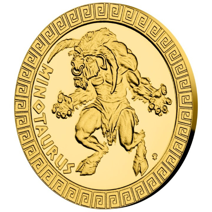 Niue: Mythical Creatures - Minotaur $5 Gold 2022 Proof