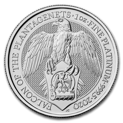Bestias de la Reina: Plantagenet Falcon 1 oz Platino 2020