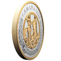 Kanada: Allegorien von Gerechtigkeit und Wahrheit vergoldet $20 Silber 2025 Proof