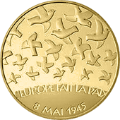 60 Rocznica Zakończenia II Wojny Światowej 1/4 uncji Złota 2005 Proof
