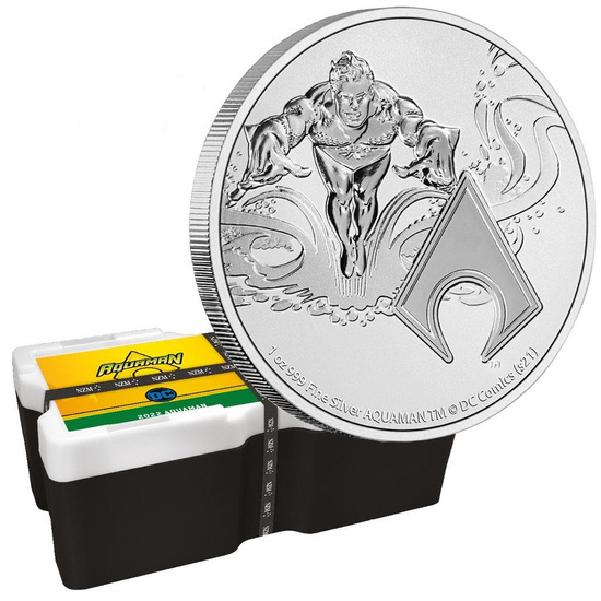 Niue: DC Comics - Aquaman 1 uncia ezüst 2022