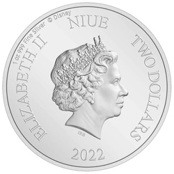 Niue : Disney 101 Dalmatiens - Famille colorée 1 once d'argent 2022 Proof