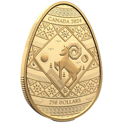 Kanada: Húsvéti tojás 250 dollár arany 2024 Proof