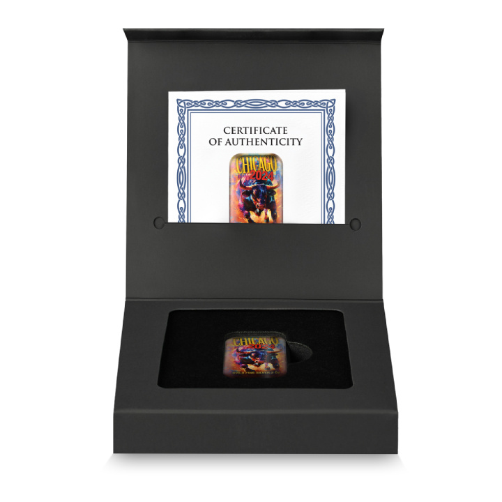 Germania Mint Bar: Chicago ANA Edition színes 2 uncia ezüst 2024 Antikolt felület