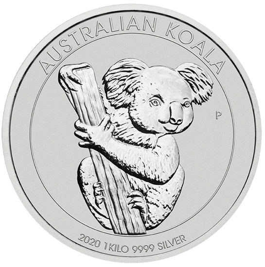 Koala 1000 grammi d'argento 2020