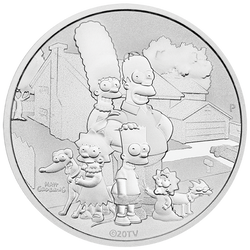 Tuvalu: The Simpson Family 1 uncja Srebra 2021