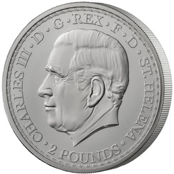 Santa Elena Una y el León 2 uncje Srebra 2023