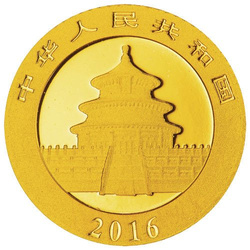 China Panda 1 gram Gold 2016
