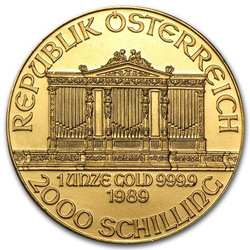 Bécsi Filharmonikusok 1 uncia arany 1989