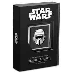 Niue : Star Wars Les visages de l'Empire - Scout Trooper coloré 1 once d'argent 2021 Proof