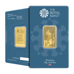 The Royal Mint - Britannia 20 gram Gold Bar