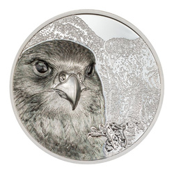  Mongolia: Mongolian Falcon 3 oz Silber 2023 Proof Ultra High Relief Coin