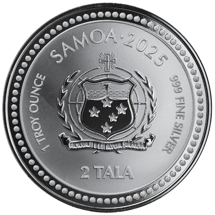 Samoa: Seahorse 1 uncja Srebra 2025