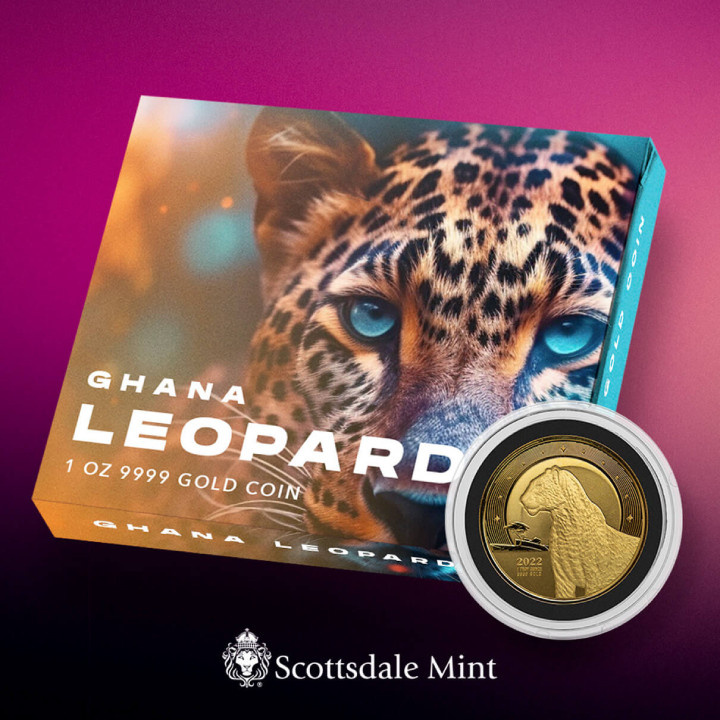 Ghana: African Leopard 1 uncja Złota 2022 Proof