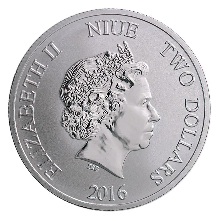 Niue: Želva perleťová 1 unce stříbra 2016