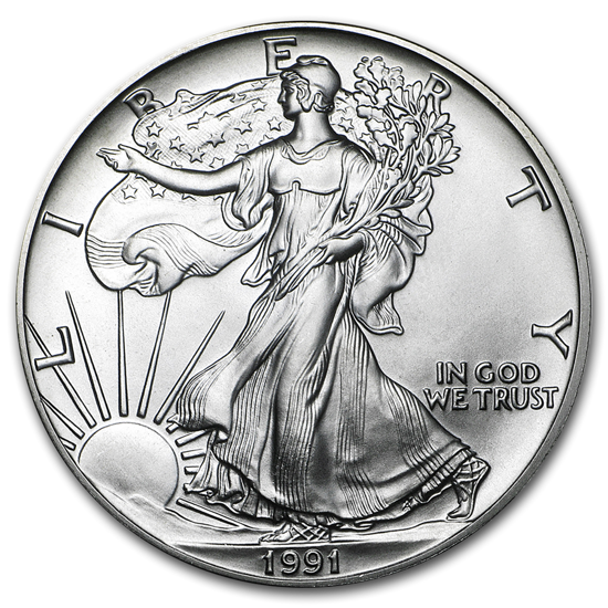 American Eagle 1 oz Plata 1991