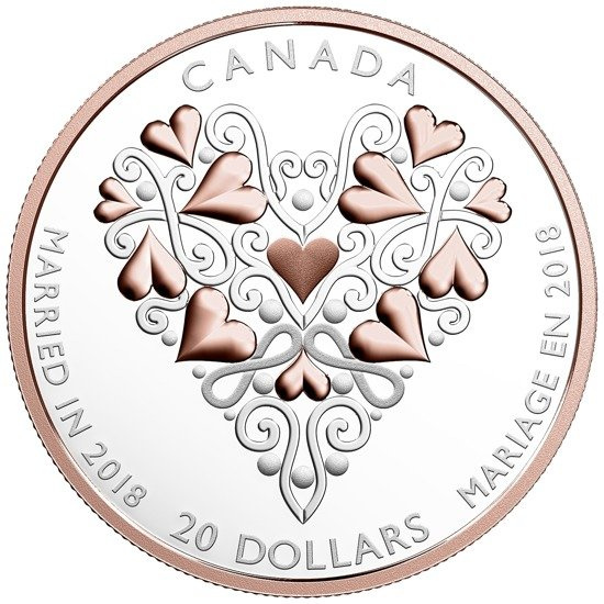 Best Wishes On Your Wedding Day - 1 oz Silber 2018