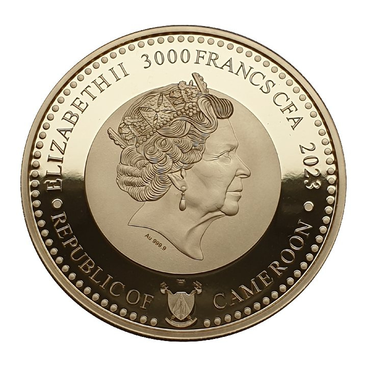 Set di 2 monete The Royal Tudor Beasts: The Bull of Clarence 2 x 1 oncia d'argento 2023 Proof