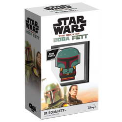 Niue: Star Wars – Boba Fett Chibi Coin, Colorized, 1 oz Silver, 2022, Proof