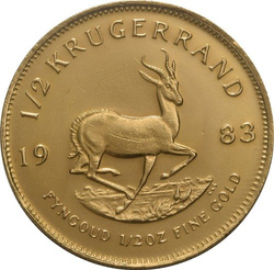 Krugerrand 1/2 oncia d'oro 1983