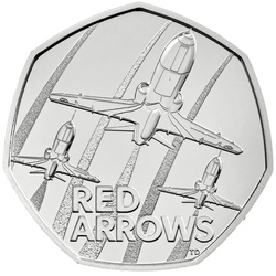 The Red Arrows 50p Cupro-Nickel 2025