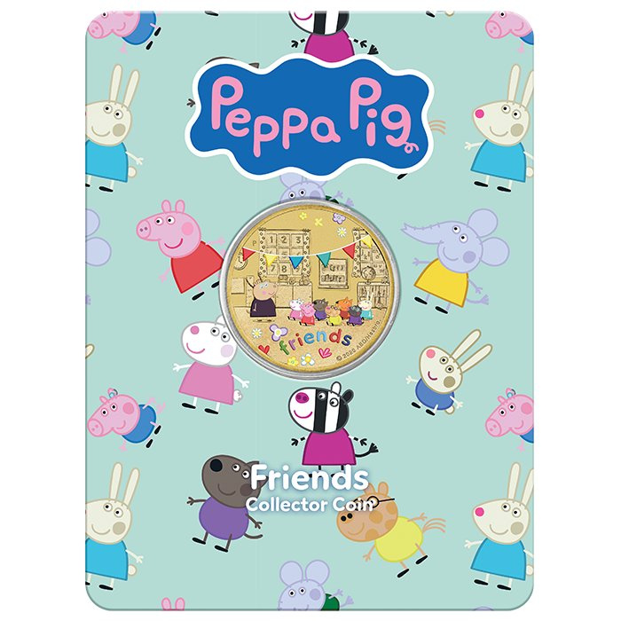 Set di 3 monete in bronzo d'alluminio The Perth Mint: Peppa Pig - Friends 30,5 g 2026