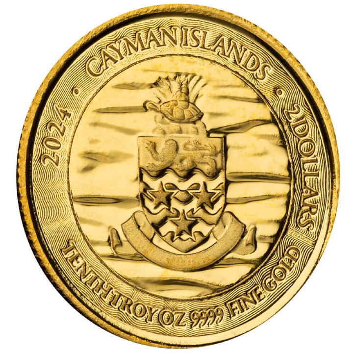 Isole Cayman: Stingray 1/10 oncia d'oro 2024 Prooflike