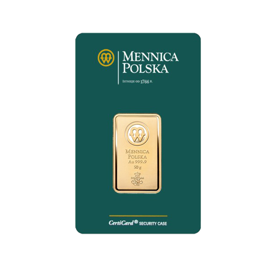 50 grams Gold Bar Polish Mint