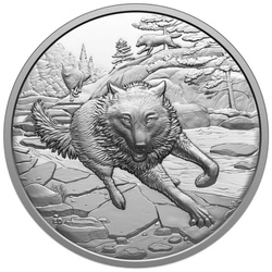 Canada: Great Hunters - Grey Wolf  $20 Silver 2025 Proof Ultra High Relief Coin