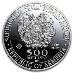 Arka Noego 1 uncja Srebra 2013