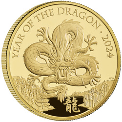 Monnaie royale lunaire : Année du Dragon 1 once d'or 2024 Proof
