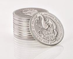 The Queen’s Beasts: The Red Dragon of Wales 1 oz Platinum 2018