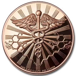 Cannabis Hidden Leaf 1 ounce of copper