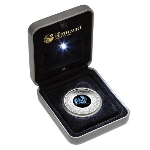 Year of the Rooster 1 oz Silver 2017 PROOF OPAL