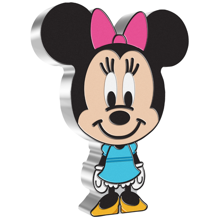 Niue: Disney - Minnie Chibi Coin kolorowany 1 uncja Srebra 2021 Proof