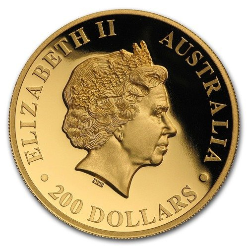 Australský orel 2 unce zlata 2016 PROOF High Relief