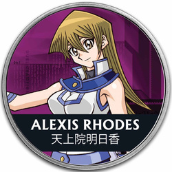 Niue: Yu-Gi-Oh! Alexis Rhodes colorata 1 oncia d'argento 2024 Slab
