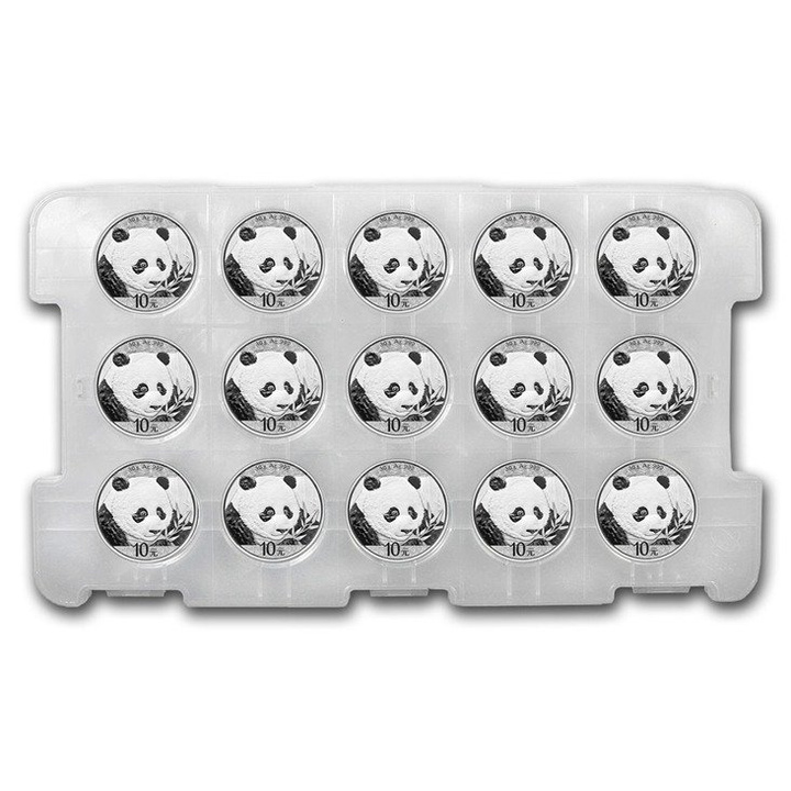 Čínská panda 30 gramů stříbra 2018