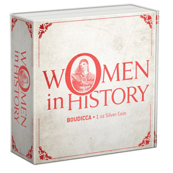 Niue: Women in History – Boudicca coloured 1 oz Silver 2022 Proof