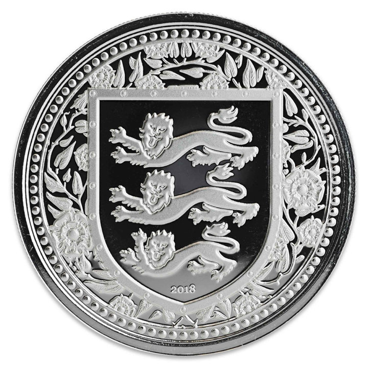 Gibraltar: Royal Arms of England 1 unce stříbra 2018