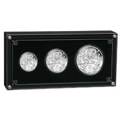 Perth Mint: Lunar III - Year of the Dragon: Three-coin set Silver 2024 Proof