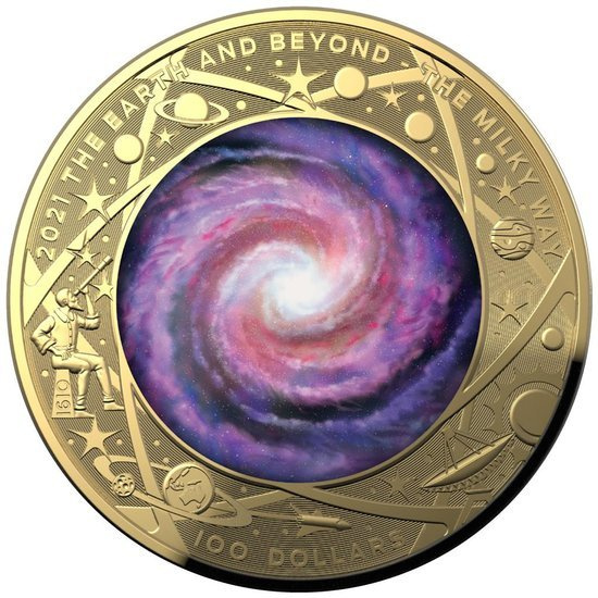Earth and Beyond: The Milky Way 1 oz Gold 2021 Proof