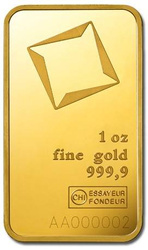 1 oz Goldbarren Valcambi  LBMA