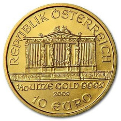 Bécsi Filharmonikusok 1/10 uncia arany 2009