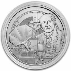 Niue: Iconos de inspiración - Thomas Edison 1 oz Plata 2023 Lingote