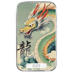Sztabka Scottsdale Mint - Dragon "Tiānyì" kolorowany 1 uncja Srebra 2025